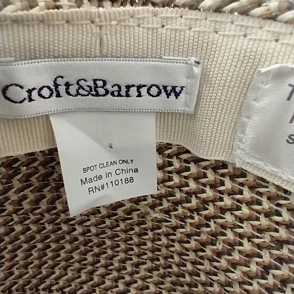 Elegant Tan Woven Bucket/ Brim Hat NWOT - Picture 15 of 16